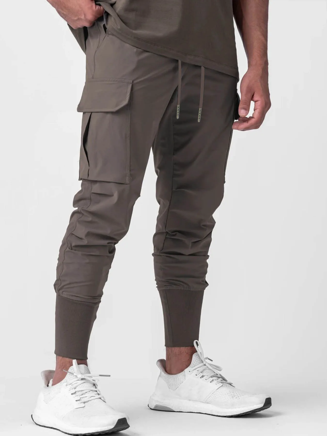 Мужские Быстросохнущие Брюки Для Фитнеса С Эластичной Резинкой На Талии