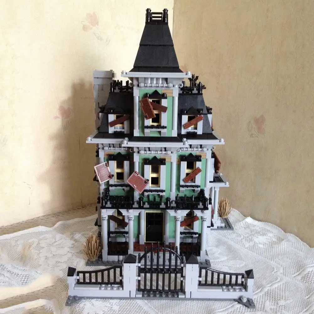 2141 шт. Monster Fighters 3-уровневый дом с привидениями призмы домашний вампир офис 16007