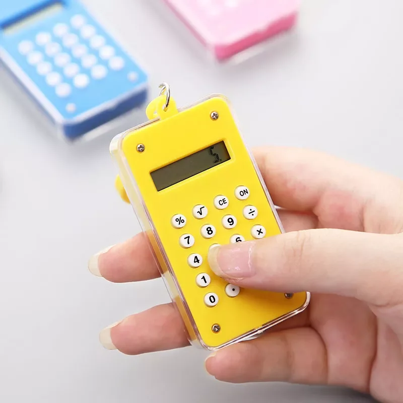 

The newCartoon Pocket Mini Calculator Handheld Pocket Type Coin Batteries Calculator Carry Extras Calculadoras School Office Cal