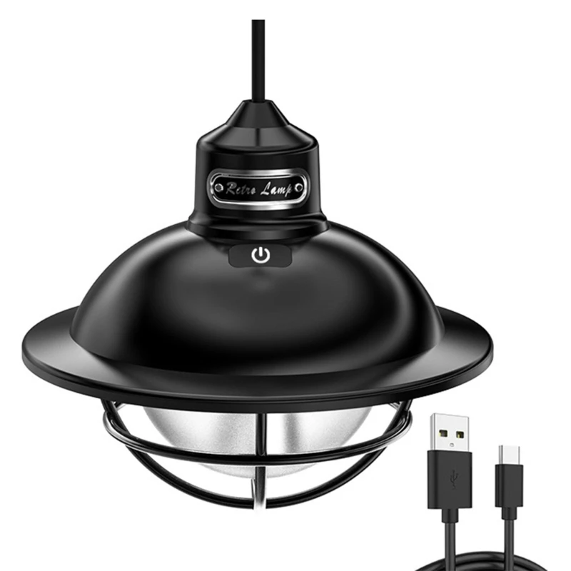 

Портативные походные лампы в стиле ретро, наружные подвесные светильники, перезаряжаемый фонарь для кемпинга