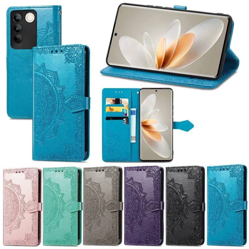 

Magnetic Flip Case Phone Cover For VIVO S17 S16 S15 X90 Pro Plus X80 X60 X27 V27 V25 V23e V21 V20 Y70 T2x Leather Phone Case