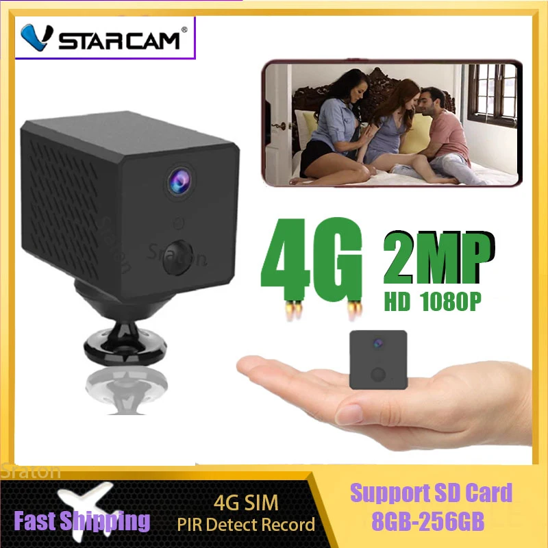 

Vstarcam New 4G Wireless Mini Camera 1080P 4G IP Camera 2600mAh Battery Camera DV Camera IR Night Surveillance Security Camera
