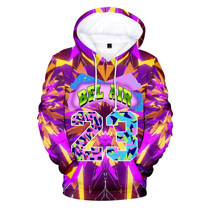 Мужские 3D толстовки Homme Streetwear Толстовка в стиле хип-хоп Bel Air 23 - Fresh Prince, униформа на заказ, трикотажные топы (art.: 3920cbef4f76e) - 3920cbef4f76e