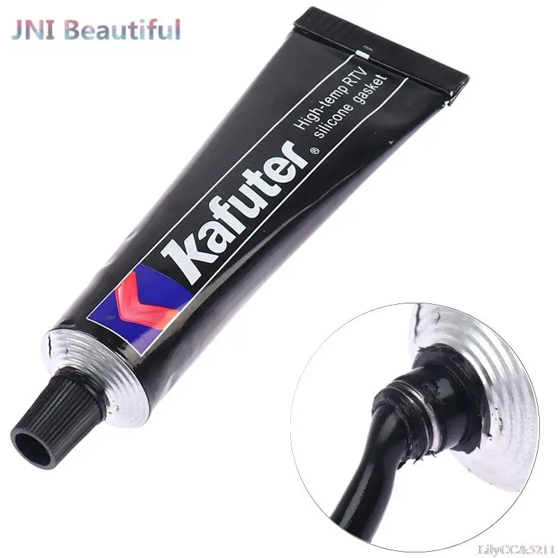 

55 г, стандартная черная прокладка, водостойкий и маслостойкий высокотемпературный герметик, клей для ремонта металла, мощный клей