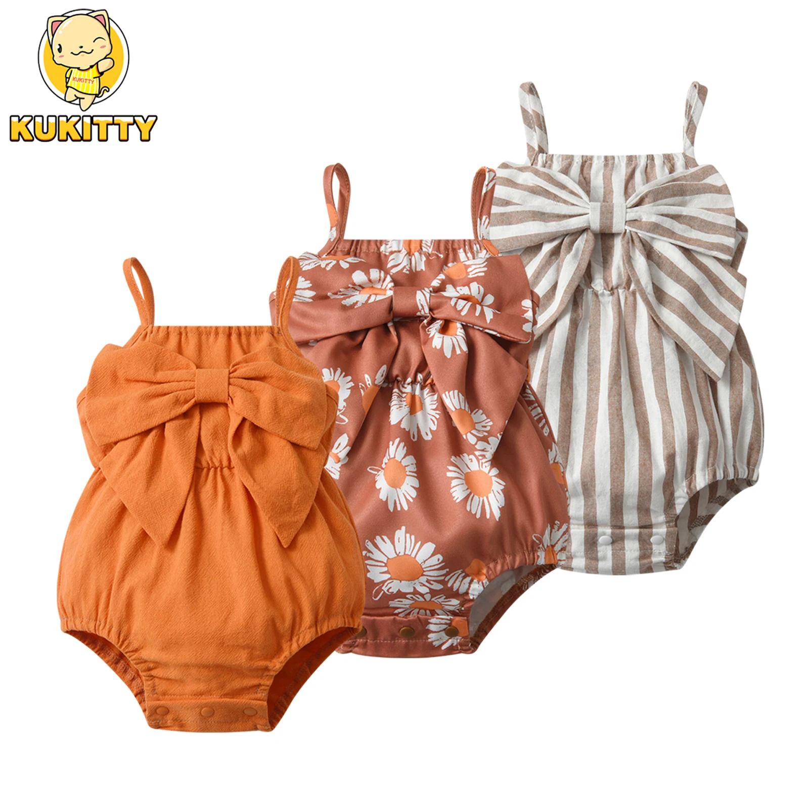 Комплект Из 3 Предметов Треугольные Боди Для Маленьких Девочек Летняя Хлопковая