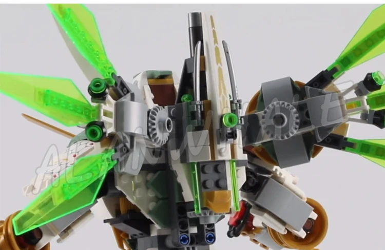 912 шт. Shinobi Lloyd's Titan Mech Samurai высокопозиционный робот съемный флаер 11331