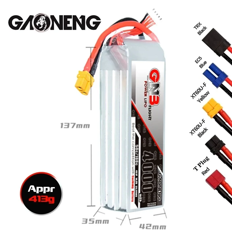 Gaoneng GNB 4S 14.8V 4000mAh 50C Lipo XT60