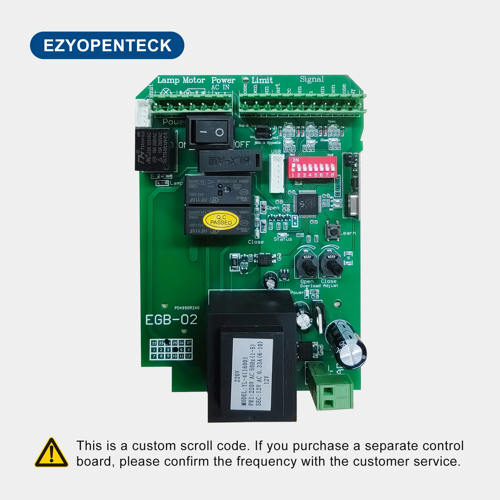 

Плата управления Ezyopenteck EGB-02 для раздвижных ворот