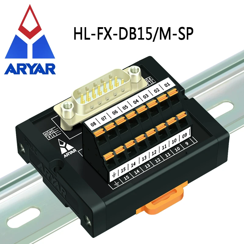 DB15 D-Sub Модуль интерфейса крепления DIN-рейки разрывная плата Быстрый разделитель