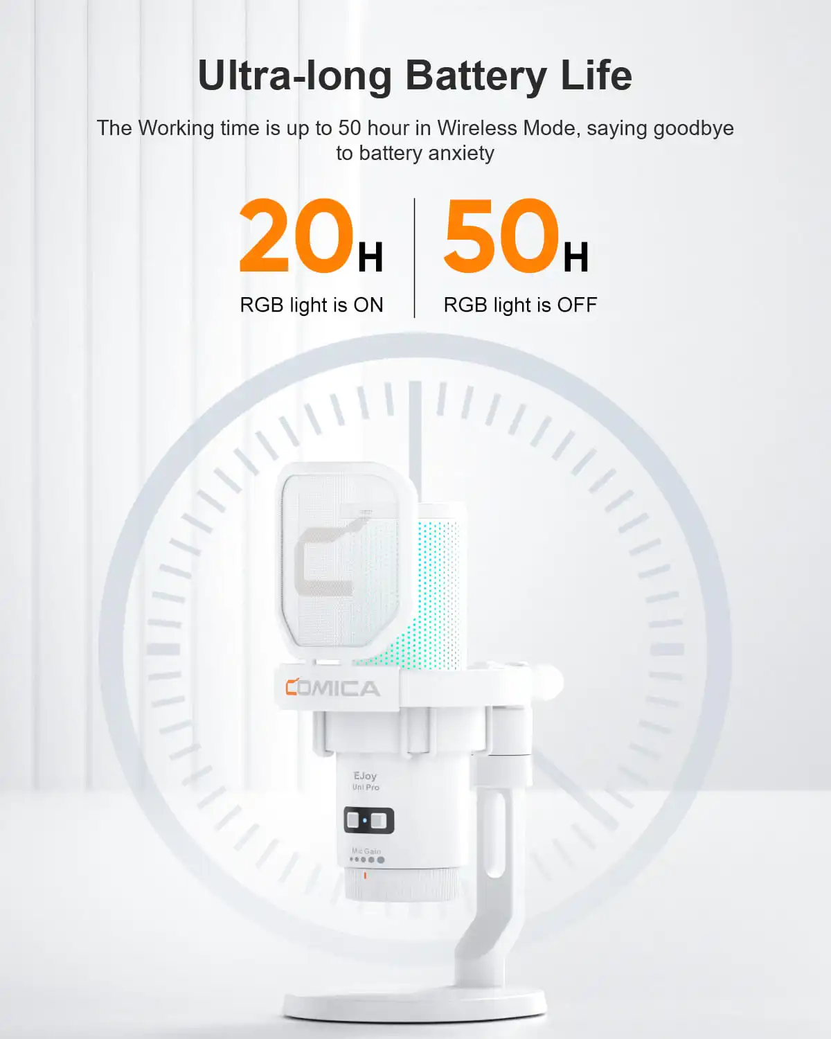 Беспроводной игровой USB-микрофон COMICA Ejoy Uni/Uni Pro Wried/беспроводной