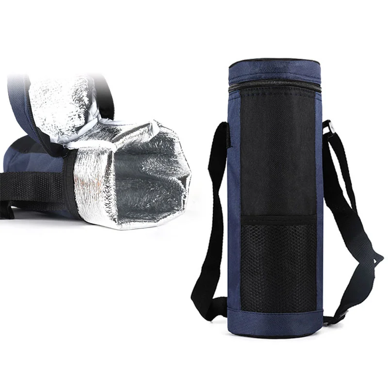 

Universal Water Bottle Cooler Bag Water Bottle Pouch High Capacity Insulated Cooler Bag Outdoor Traveling Camping Hiking