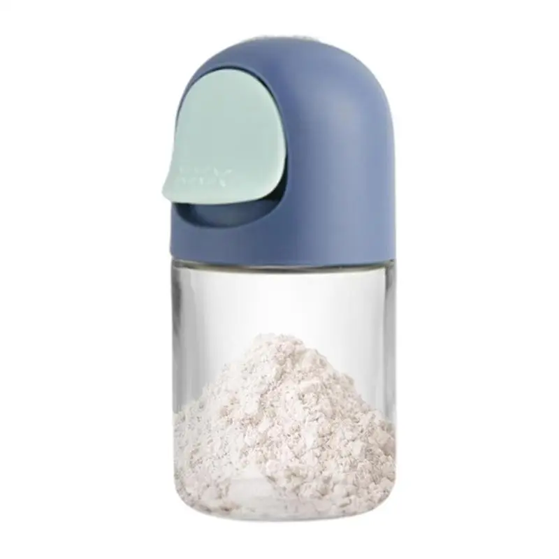 

Metering Salt Shaker Measuring Salt Shaker Push Type Salt Dispenser With Lid Refillable Salt Tank Sugar Bottle For Kitchen