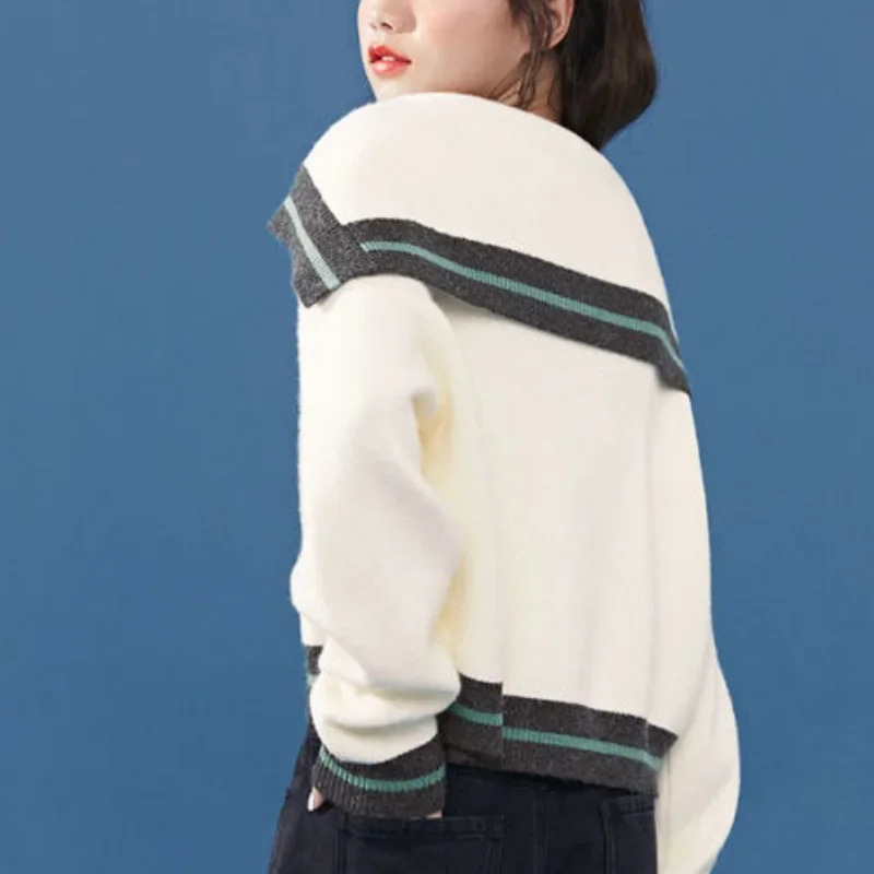 Винтажный осенний новый женский вязаный кардиган 2024 утепленный модный