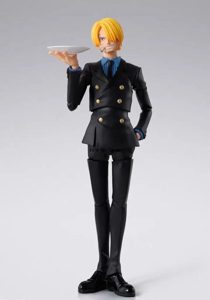 Фото В наличии оригинальная фигурка Bandai SH Figuarts One Piece Dawn of Adventure Sanji 1/12, коллекционная модель, подарок №3