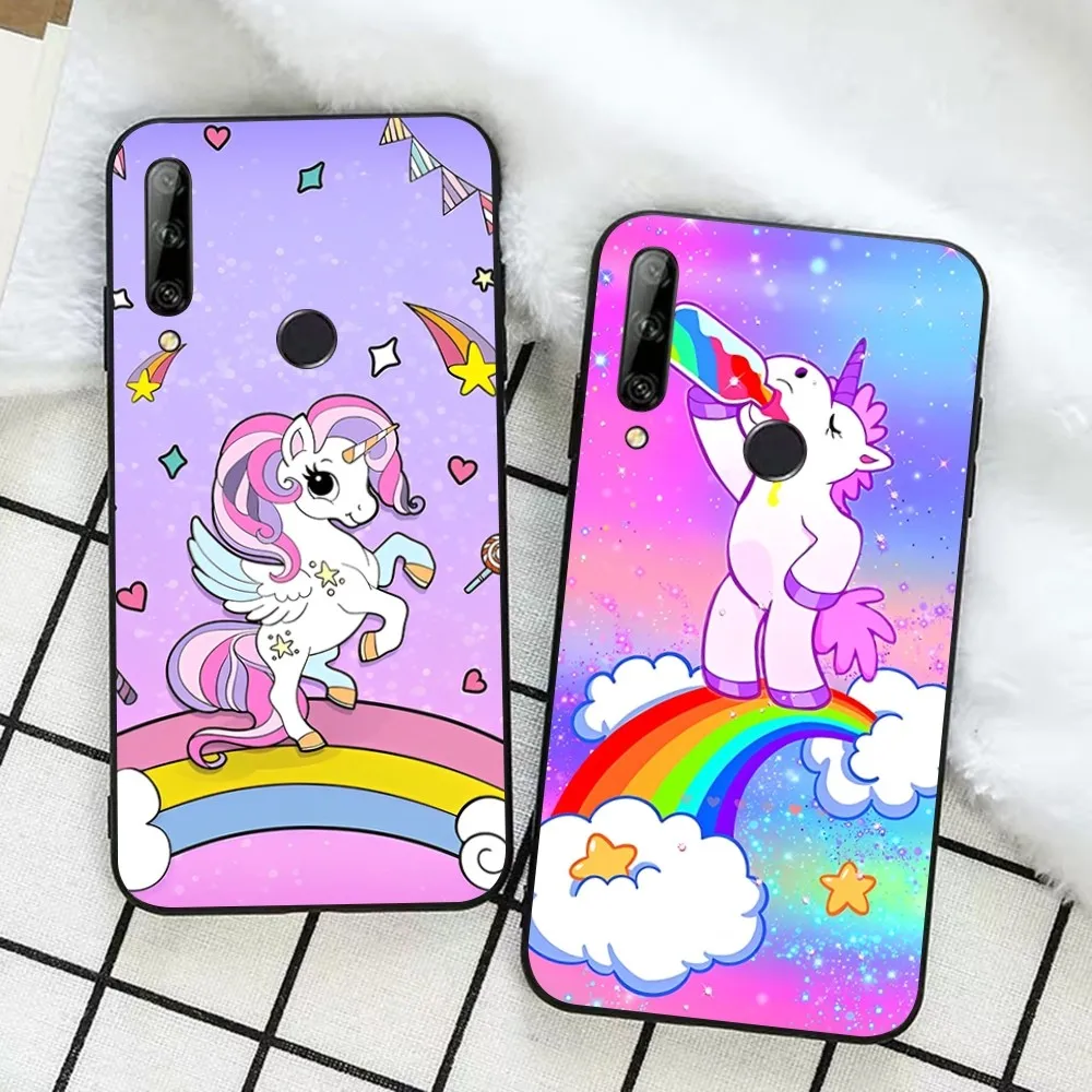 Чехол для телефона с рисунком единорога Huawei Honor 10 lite 9 20 7A 9X 30 50 60 70 pro plus мягкий