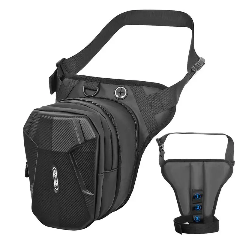 

Motorcycle Leg Bag Waterproof Polyester Fibers Motorcycle Backpacks Wear Resistant Large Storage Capacity Drop Leg Bag For Men