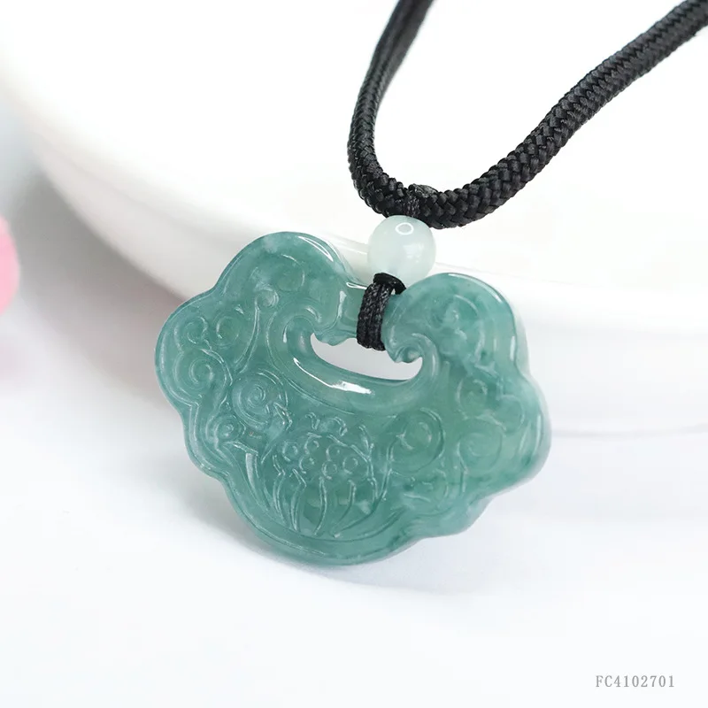 Натуральный грузовой изумрудно-синий кулон Ruyi ювелирные изделия в этническом