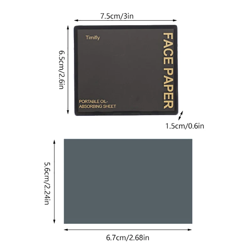 Листы для промокания масла с пуховкой макияжа 100 шт. матовые салфетки лица бумага