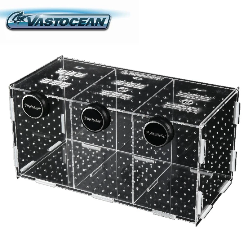 

VASTOCEAN Fish Tank Magnetic Combined Acrylic Hatching Isolation Box Breeding Box Isolation Box Ovipositor Aquarium Supplies
