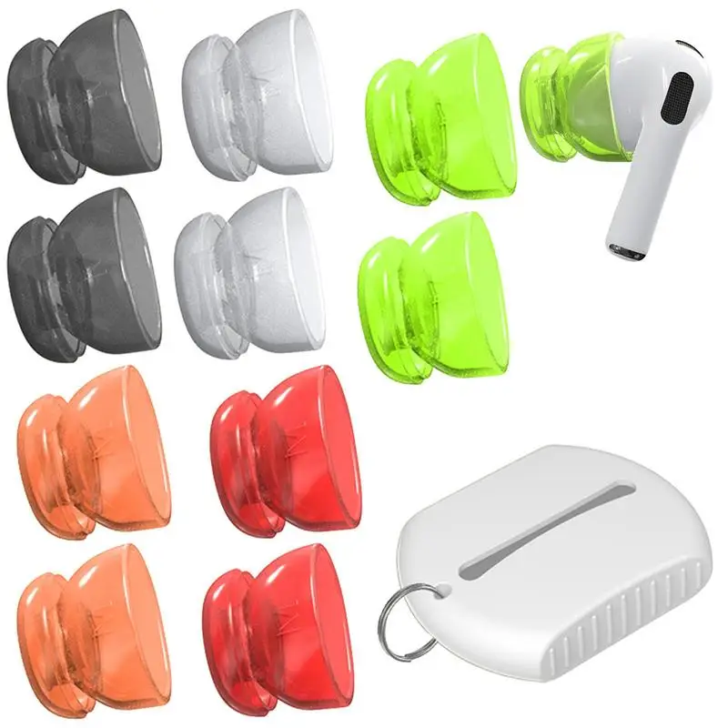 

5Pair Washable Ear Plugs Noise Reduction Protection Sound Insulation for Listening Music Anti-Noise Earplug Reduce Ambient Noise