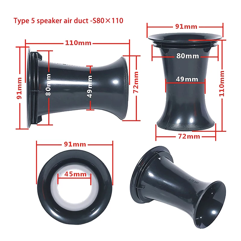 

Пластиковый порт для динамика TPXCKz черный