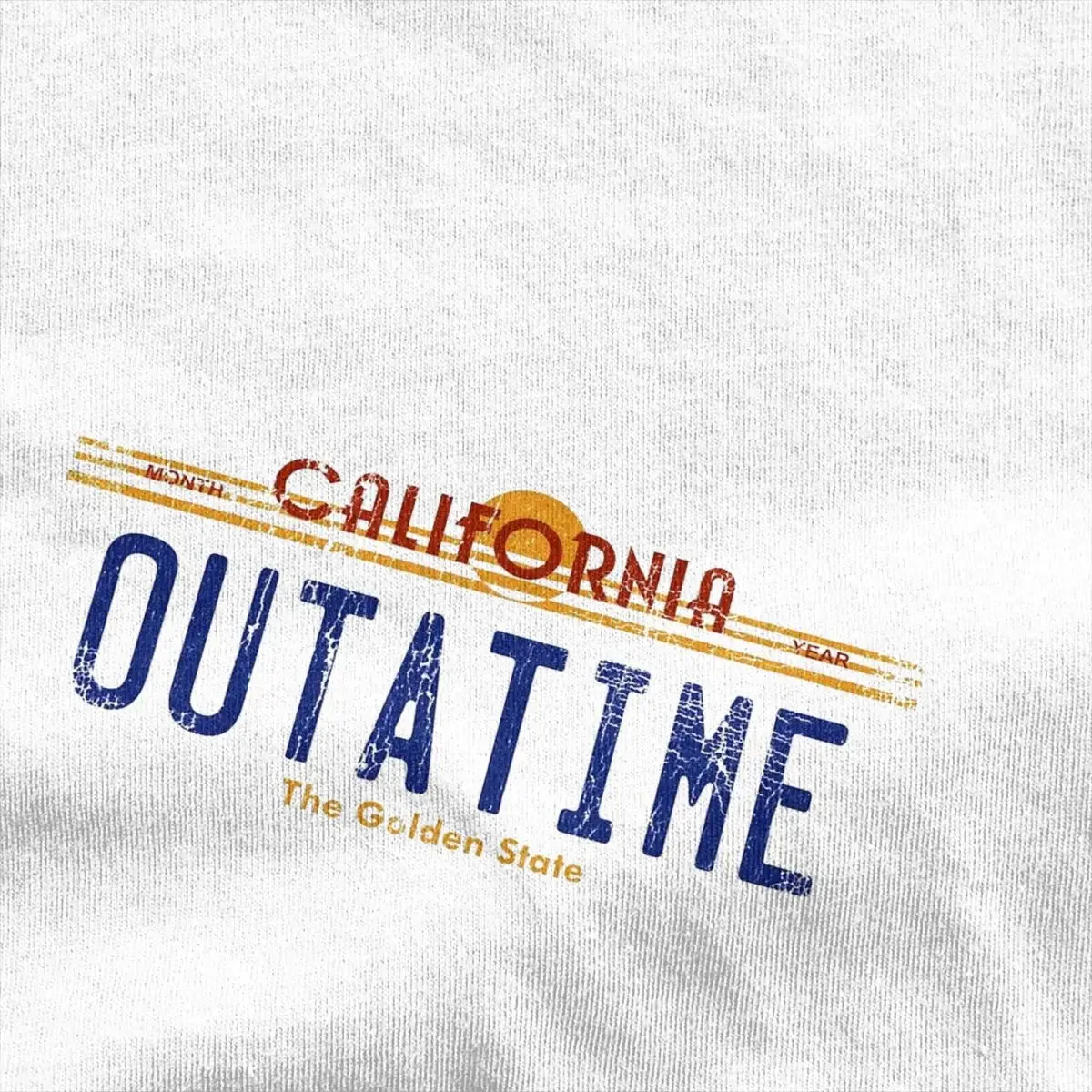 Мужские футболки Outatime Back to the Future 100% хлопковый топ Пляжная Винтажная футболка с