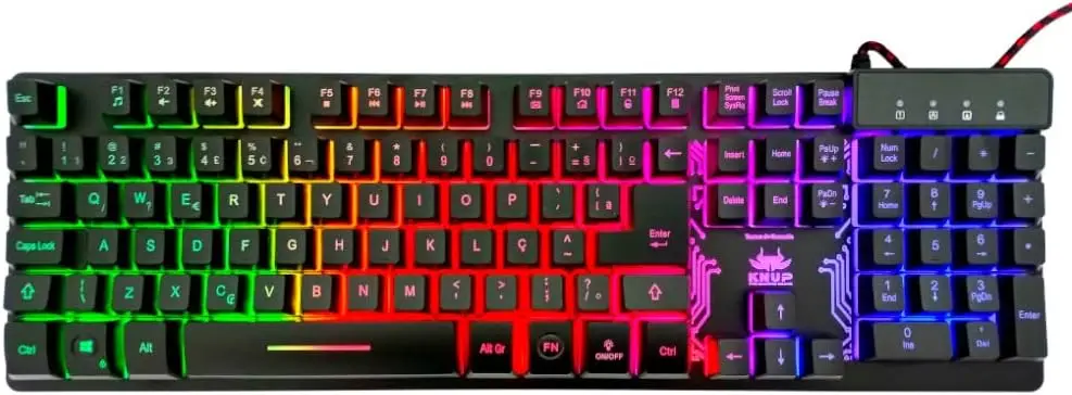 

GAMER SEMI MECANICO RGB KP-TM009 teclado mecânico gamer