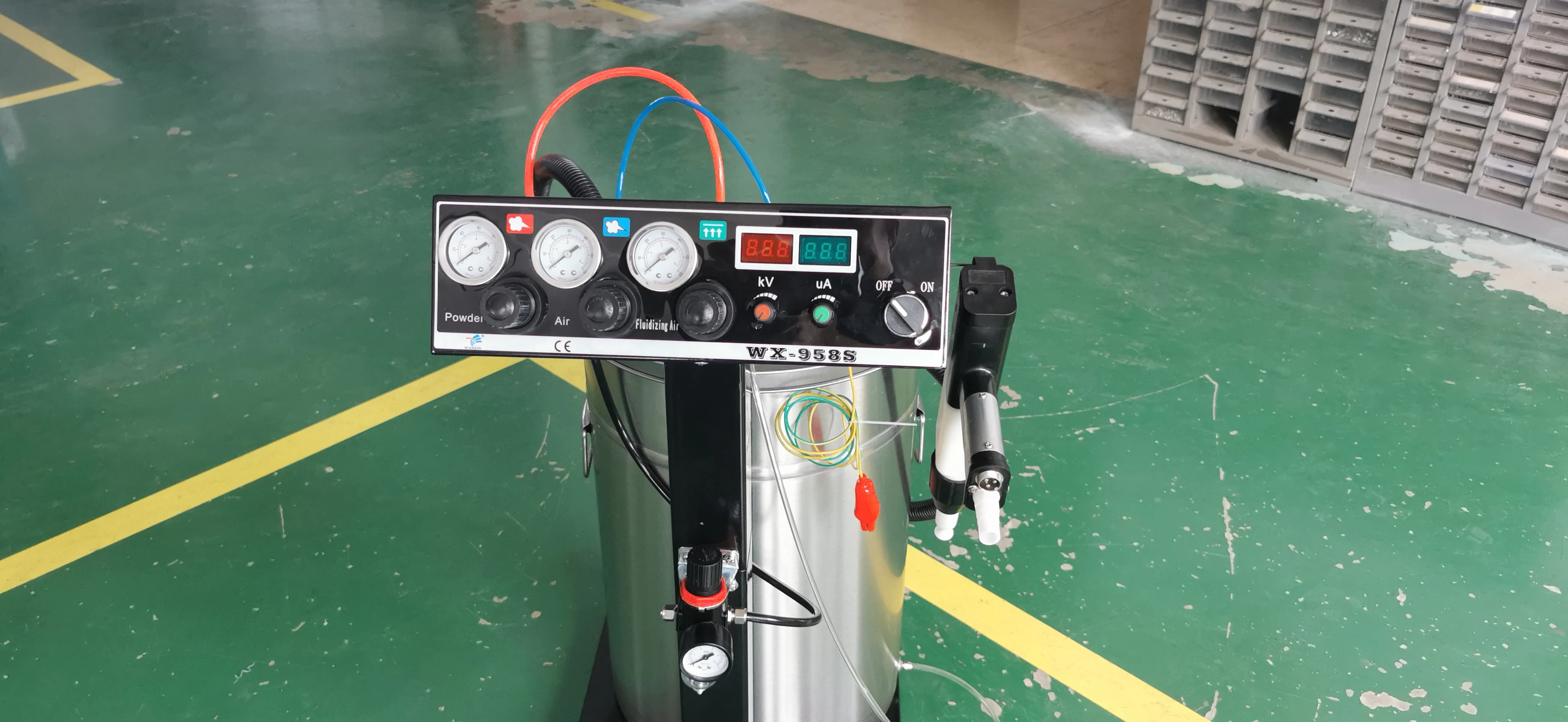 WX-958S Система порошкового покрытия Машина Электростатическая система краски для