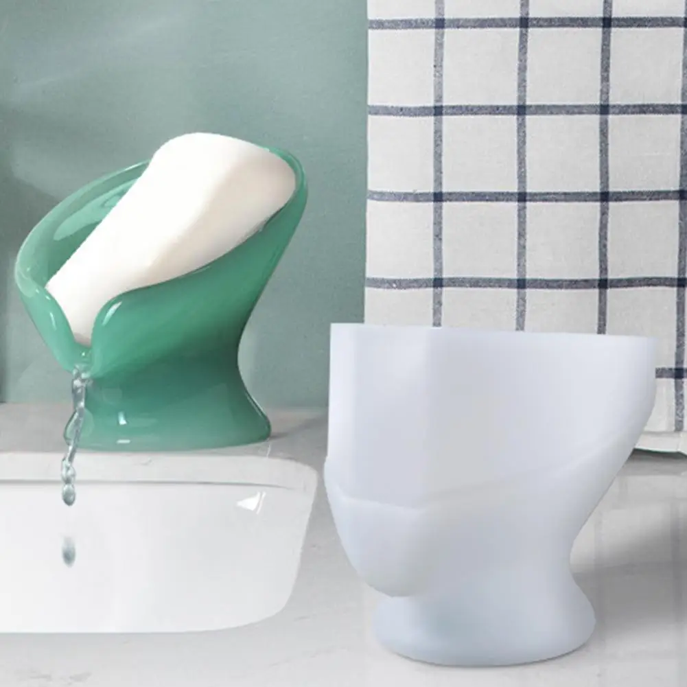 

Soap Holder Mold Food Grade Heat Resistant Silicone Self-Draining DIY Crafts Soap Dish Mold Bathroom Supplies for Home Decor