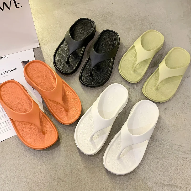 Flip Flop Men Sandals Indoor Beach Summer Male Soft House Slippers Women Platform Heels Shower Shoes Home Pillow Slides