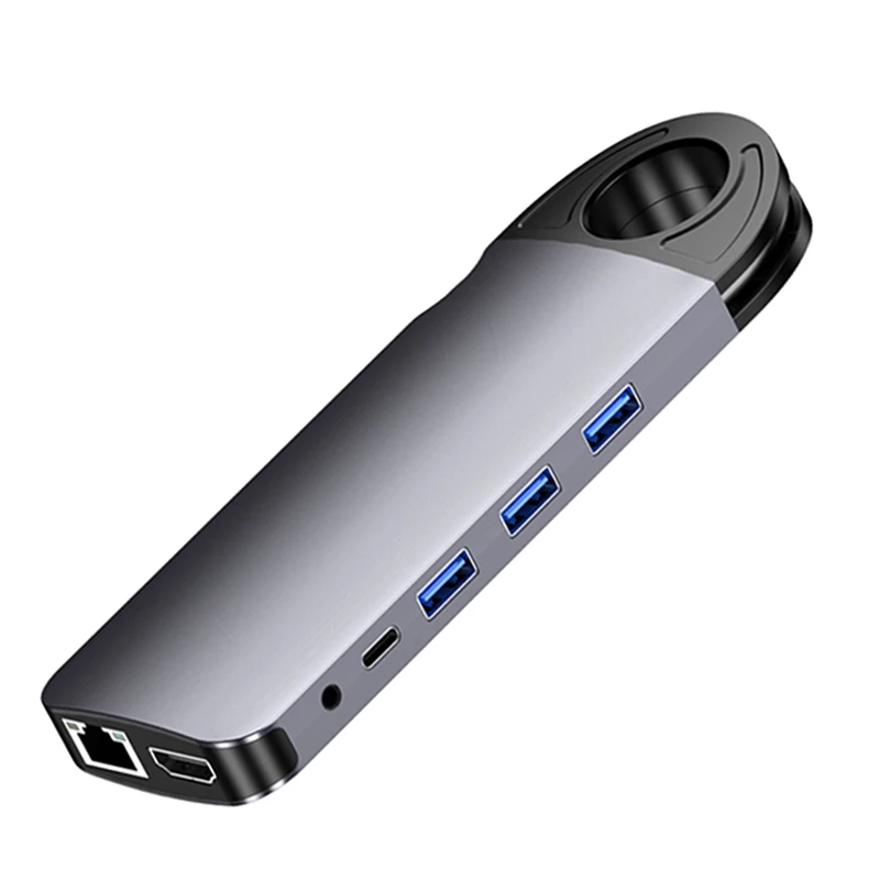 

10 Port USB C HUB Type-C To RJ45 VGA Gigabit Ethernet USB 3.0 HUB 10 In 1 Adapter USB Splitter PD Charge Dock Station