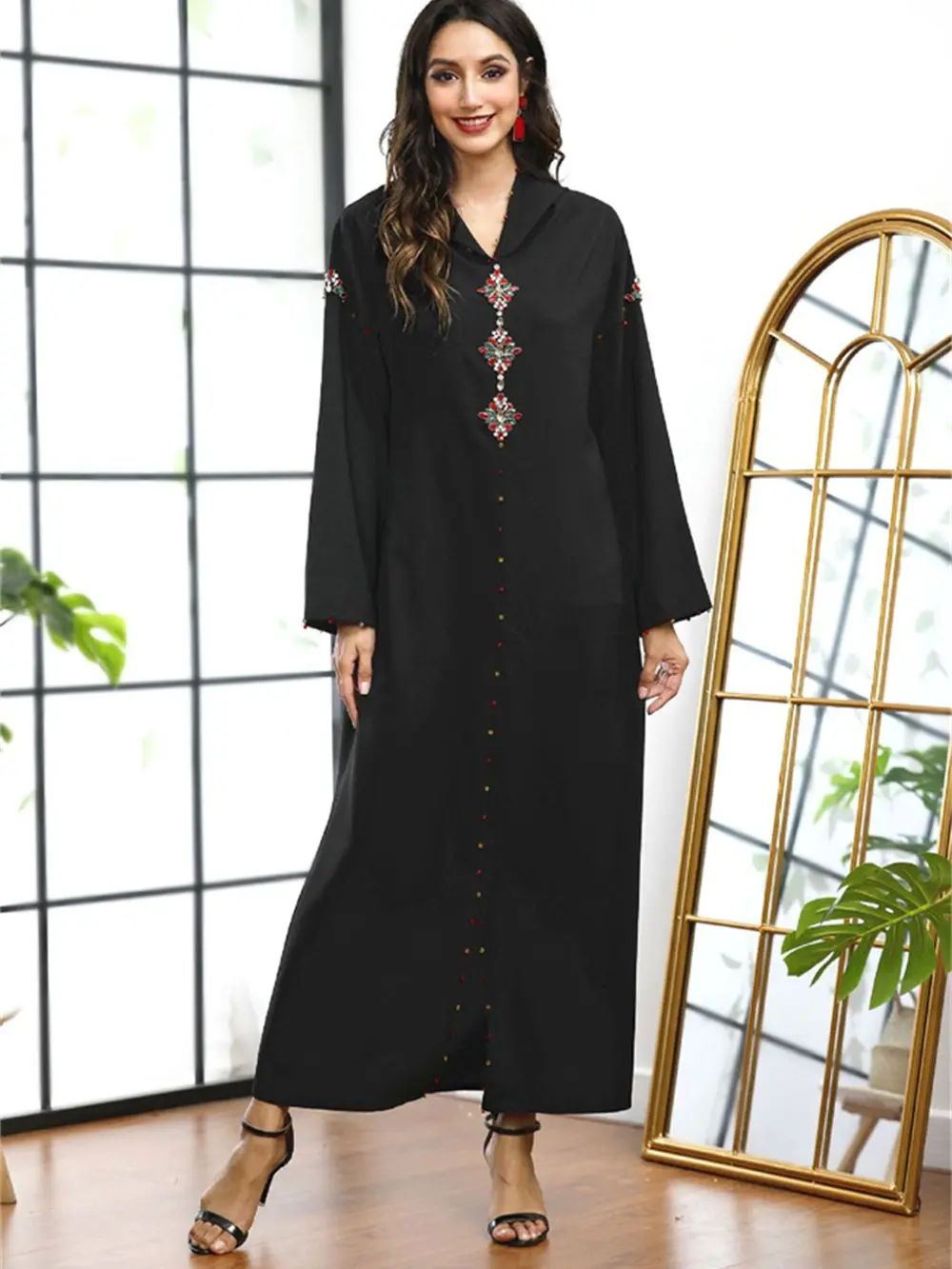 Ramadan Eid Mubarak Robe Femme Musulmane Kaftans For Women Dubai Abaya Turkey Muslim Long Hijab Dress Islam Clothing Caftan
