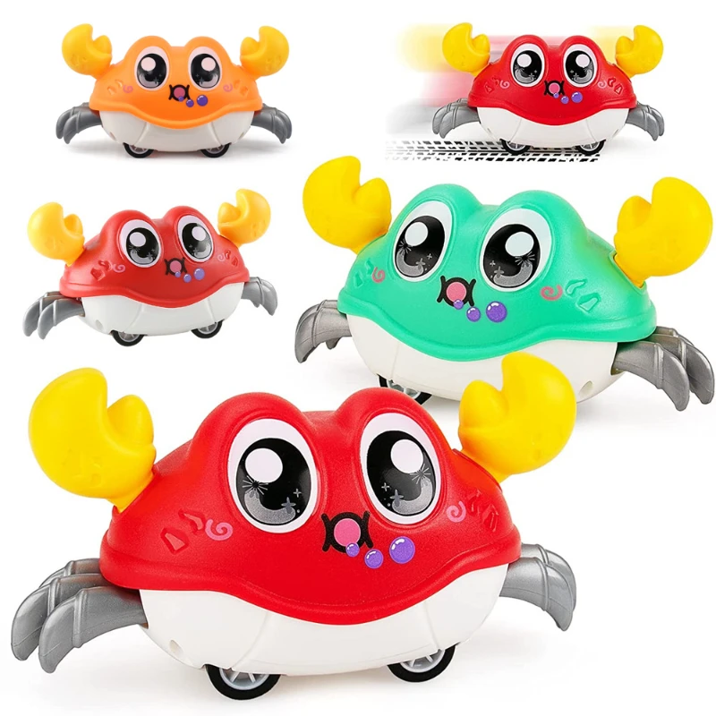 

1PC Crawling Crab Toys Cute Crab Interactive Baby Toys Walking Dancing Toy for Toddler Kids Fun Birthday Gift Learn To Climb Toy