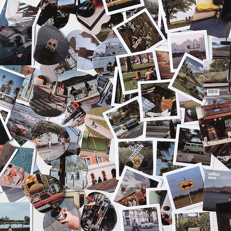 

46 шт., декоративные ретро-наклейки для скрапбукинга