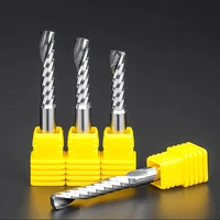 1pcs 6mm shank single flute milling cutter tungsten steel end mill cutter bits engraving knife cnc tool for mdfacrylic