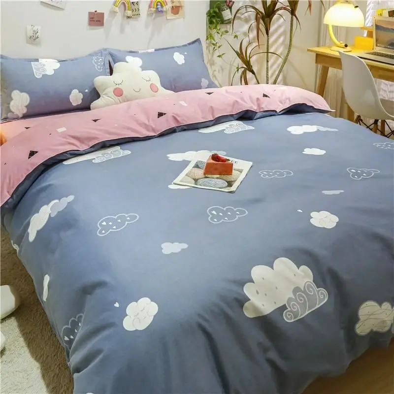 Single Piece Cartoon Duvet Cover for Double Student Dormitories Person 0.6 M 1.5 m 1.8 2.0M