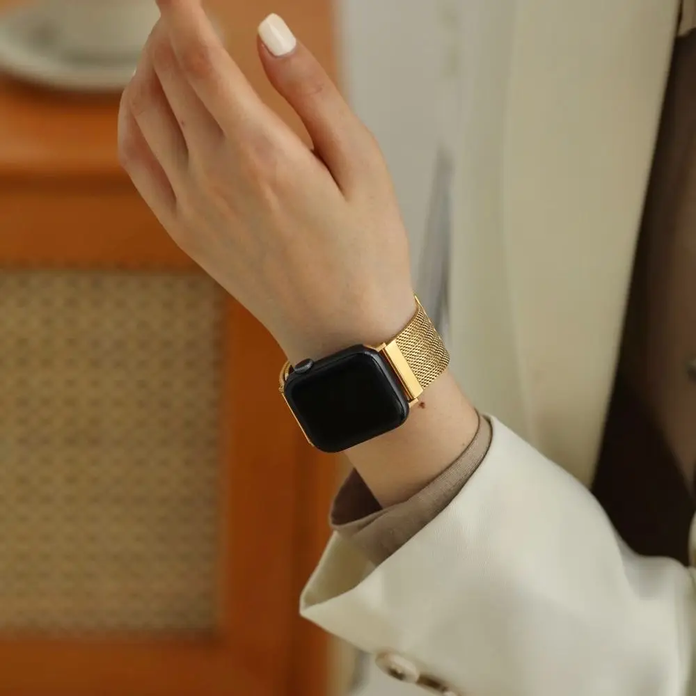 Браслет для часов новый ремешок Apple Watch iwatch мужской и женский металлический из
