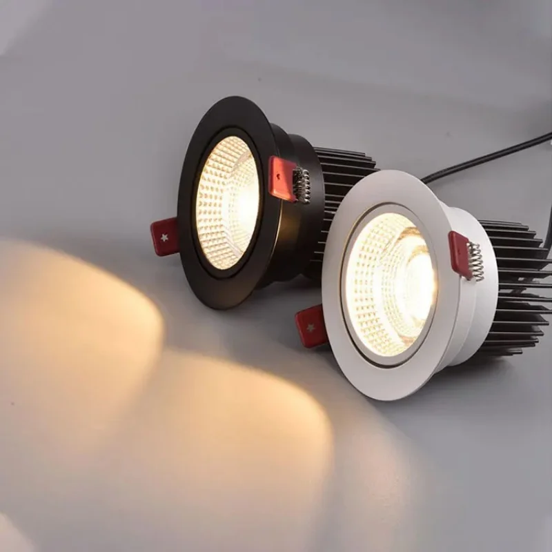 10 шт./лот светодиодный точечный светильник с регулируемой яркостью встраиваемый