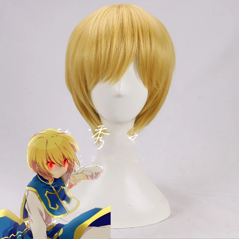 

Костюм для косплея Kurapika Kurta из аниме Hunter X Hunter, костюм для взрослых, костюм для костюма на Хэллоуин, искусственные волосы Kurapika Kurta, обувь