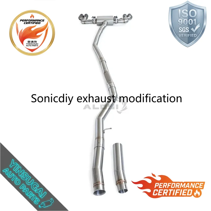 Фото Выхлопная система Sonicdiy Factory Valved Catback для BMW 330i F30 2.0T 2013-2018 с контроллером и улучшенными характеристиками №4