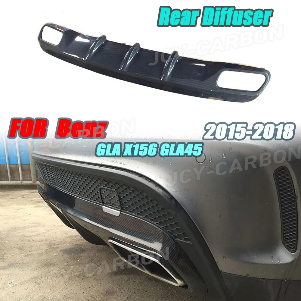 Автомобильный задний диффузор спойлер для Mercedes Benz GLA X156 GLA45 2015 2016 2017 2018 плавник в