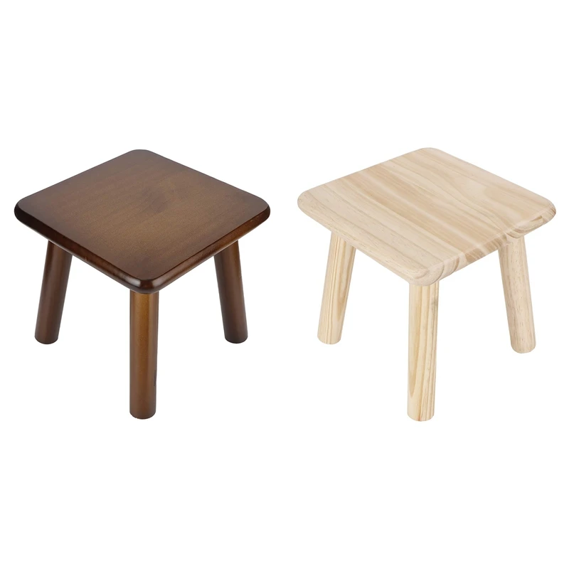 

Household Multi Purpose Wood Stools Cute Small Bench Child Seat Doorway Shoe Changing Stool Read Rest Seat