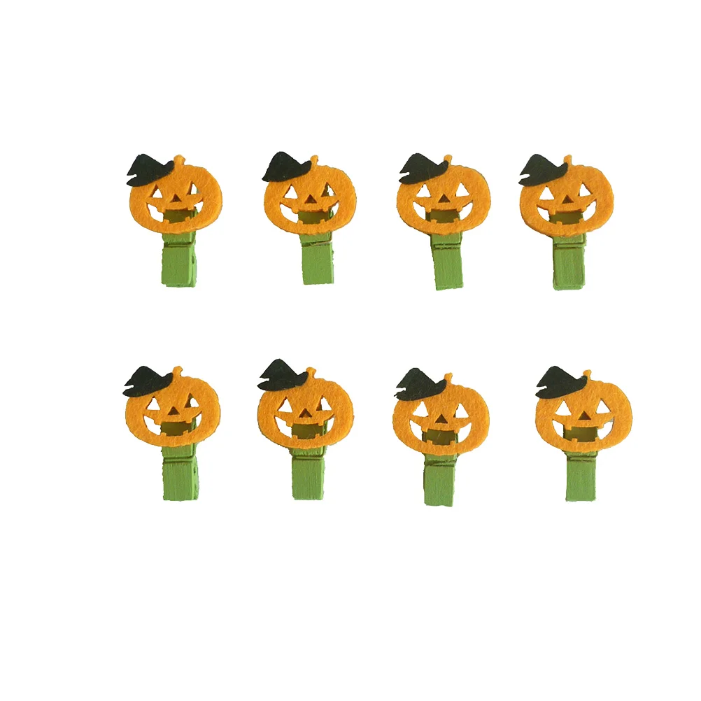

10pcs Clips Pumpkin Shape Colorful Photo for Message Note Postcard