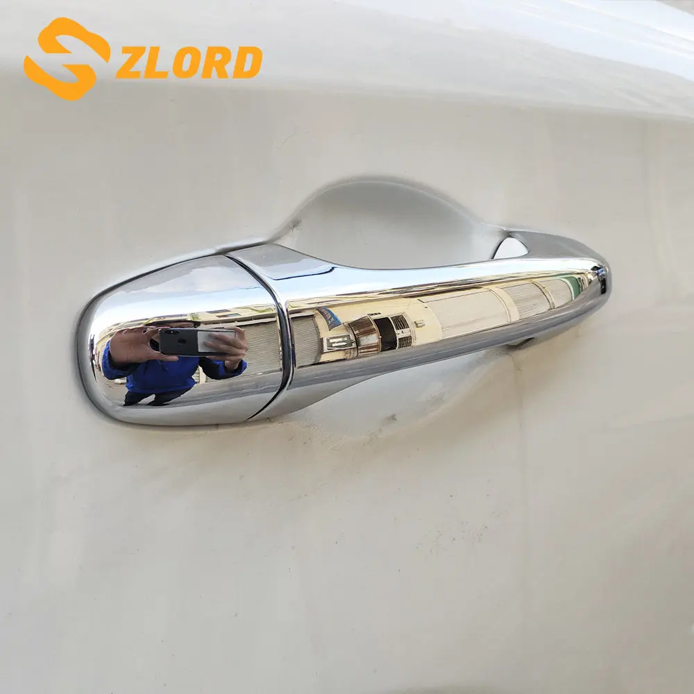 

Хромированная накладка на дверную ручку Zlord из АБС-пластика для Toyota Fortuner 2016 2017 2018, защитные накладки на дверные ручки, аксессуары для наклеек