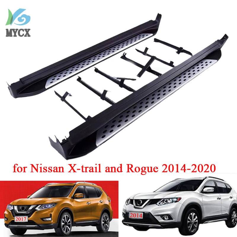 

For Nissan X-trail Rogue 2014-2020 side step nerf bar running board,"BM" hot model,250kg load,7075 aluminium alloy+ABS
