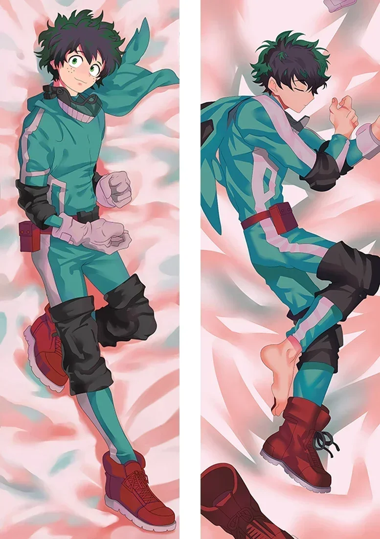 

Anime Decorating Pillow Case My Hero Academia Midoriya Izuku Dakimakura Double Side Print Hugging Body Cushion Cover Otaku Waifu