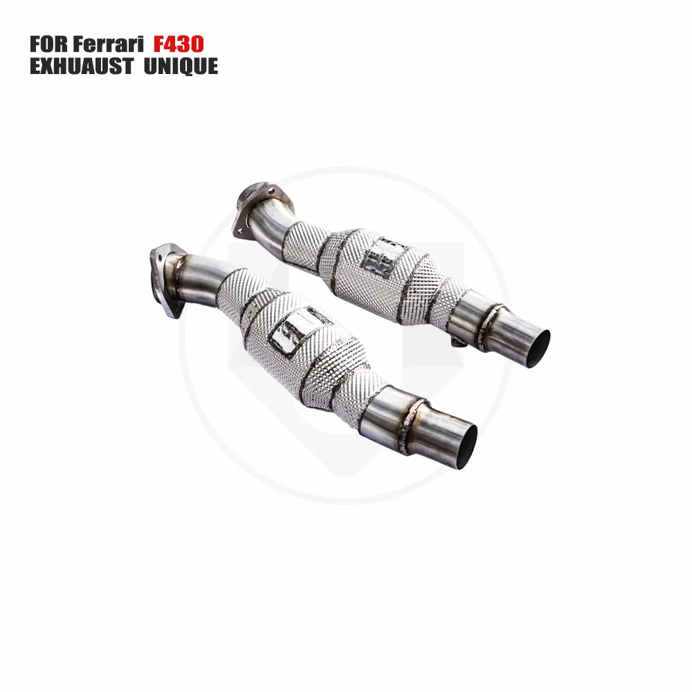 

UNIQUE Exhaust Manifold Downpipe for Ferrari f430 Car Accessories With Catalytic converter Header Without cat pipe