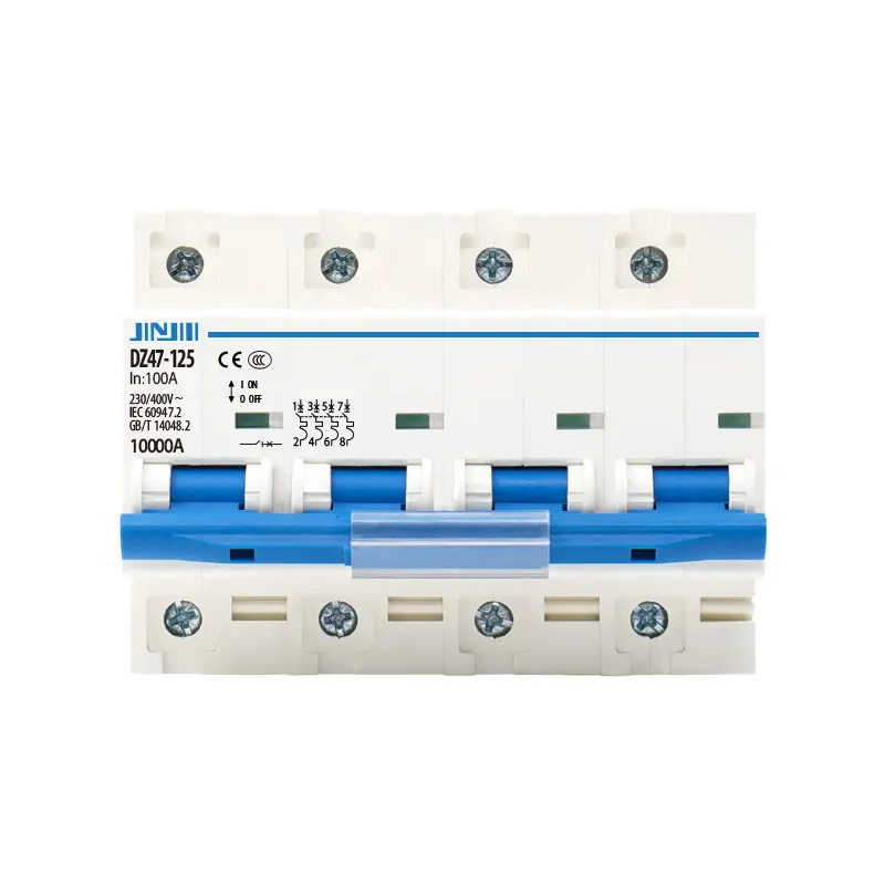 

4P DZ47-125 80A 100A 125A High level MCB RCCB OEM ODM Service Electrical Miniature Circuit Breakers 32A 230V/400V