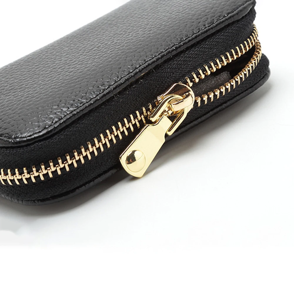 Популярный кожаный мужской и женский держатель для карт маленький кошелек на