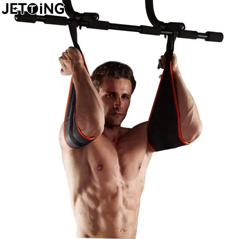 

2PCS Sling Straps Abdominal Pullup Heavy Hanging Belt Muscle Training Support Crunch Gym Leg Raise Pull Up Home Gym